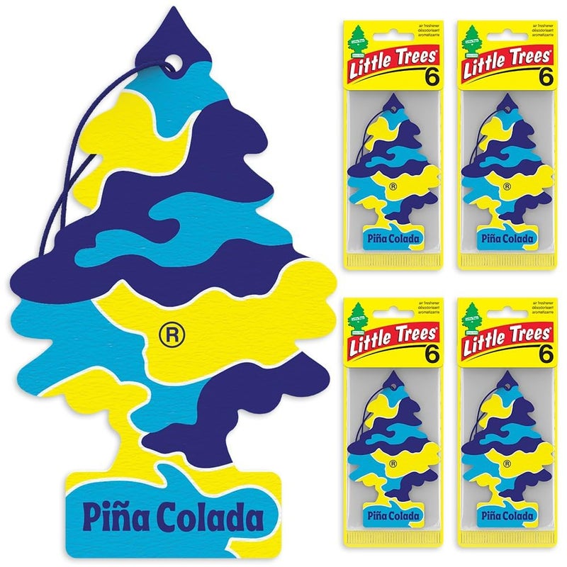 LITTLE TREES Car Air Freshener | Hanging Tree Provides Long Lasting Scent for Auto and Home | PiÃ±a Colada, 24 Air Fresheners - Image 2